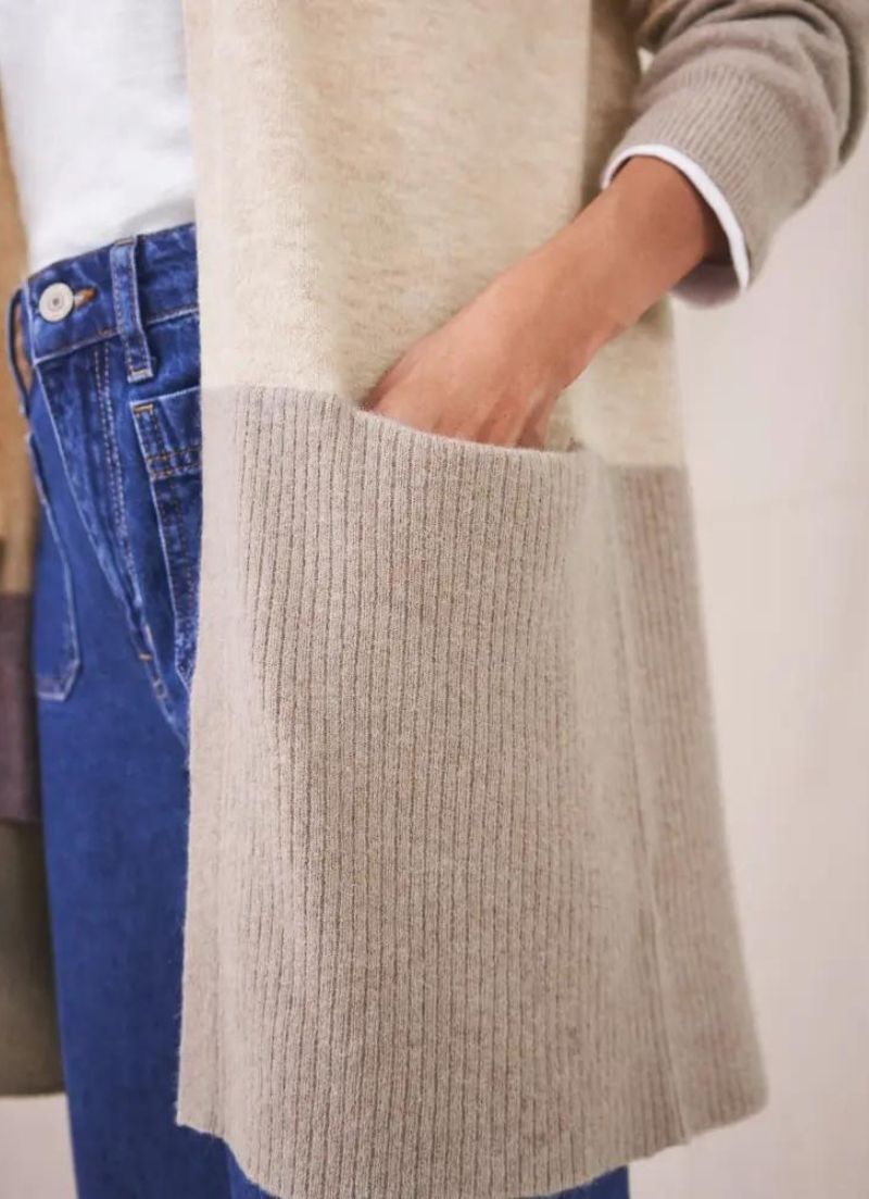 White Stuff - Cardigan color block Hygge