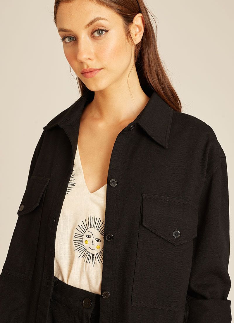 Canvas Crop Jacket