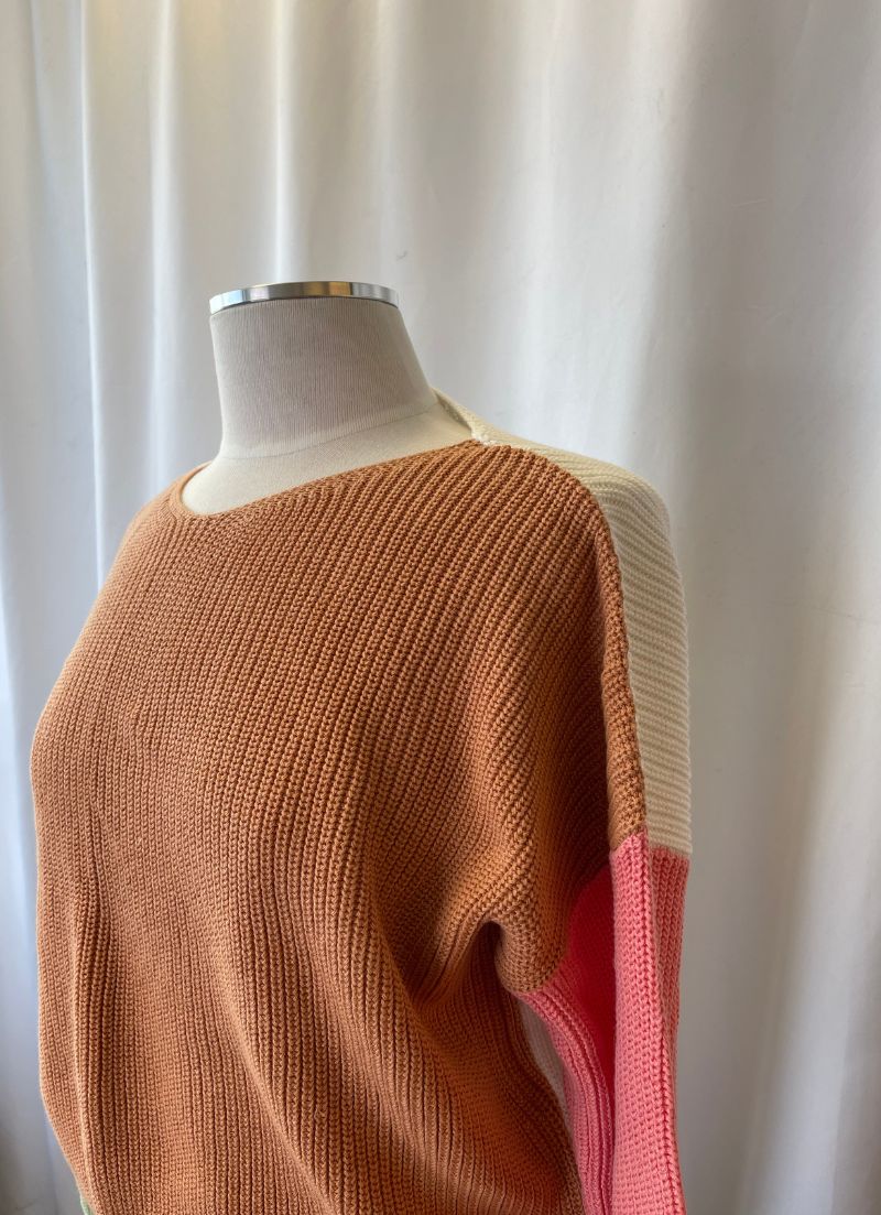 Block Crop Sweater