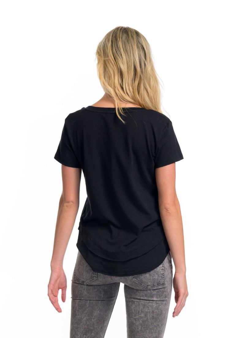 T-shirt à col en V Ava