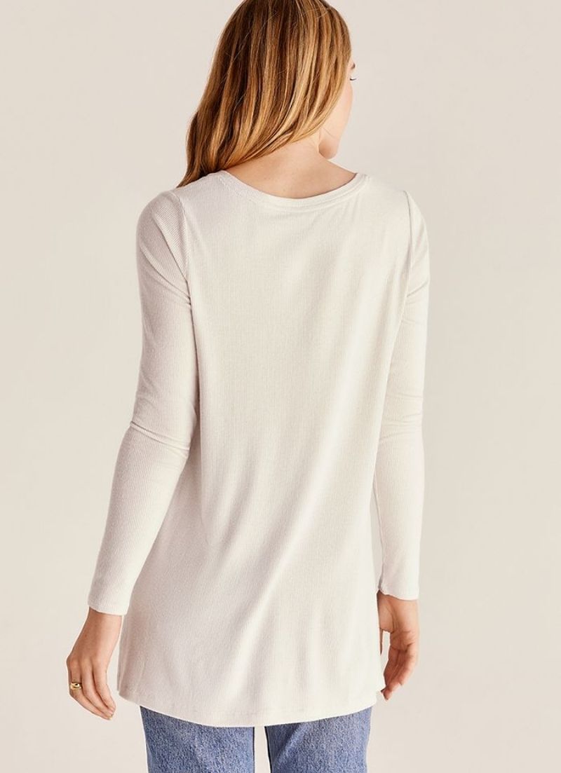 Mal Brushed Rib Long Sleeve Tee