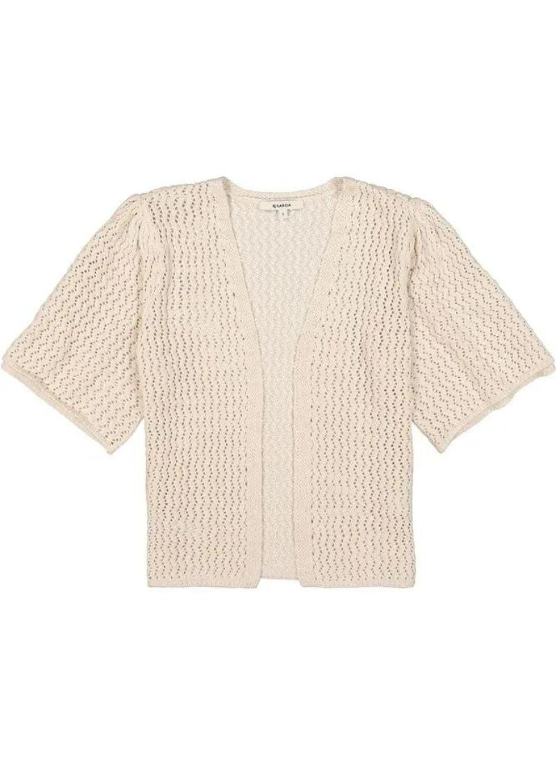 Cardigan tricoté aéré