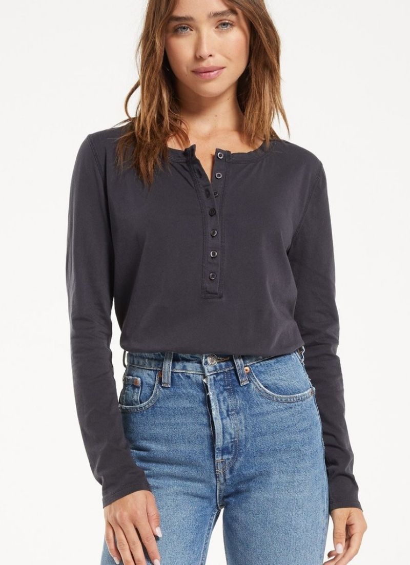 Z Supply - T-shirt à manches longues bio Andren