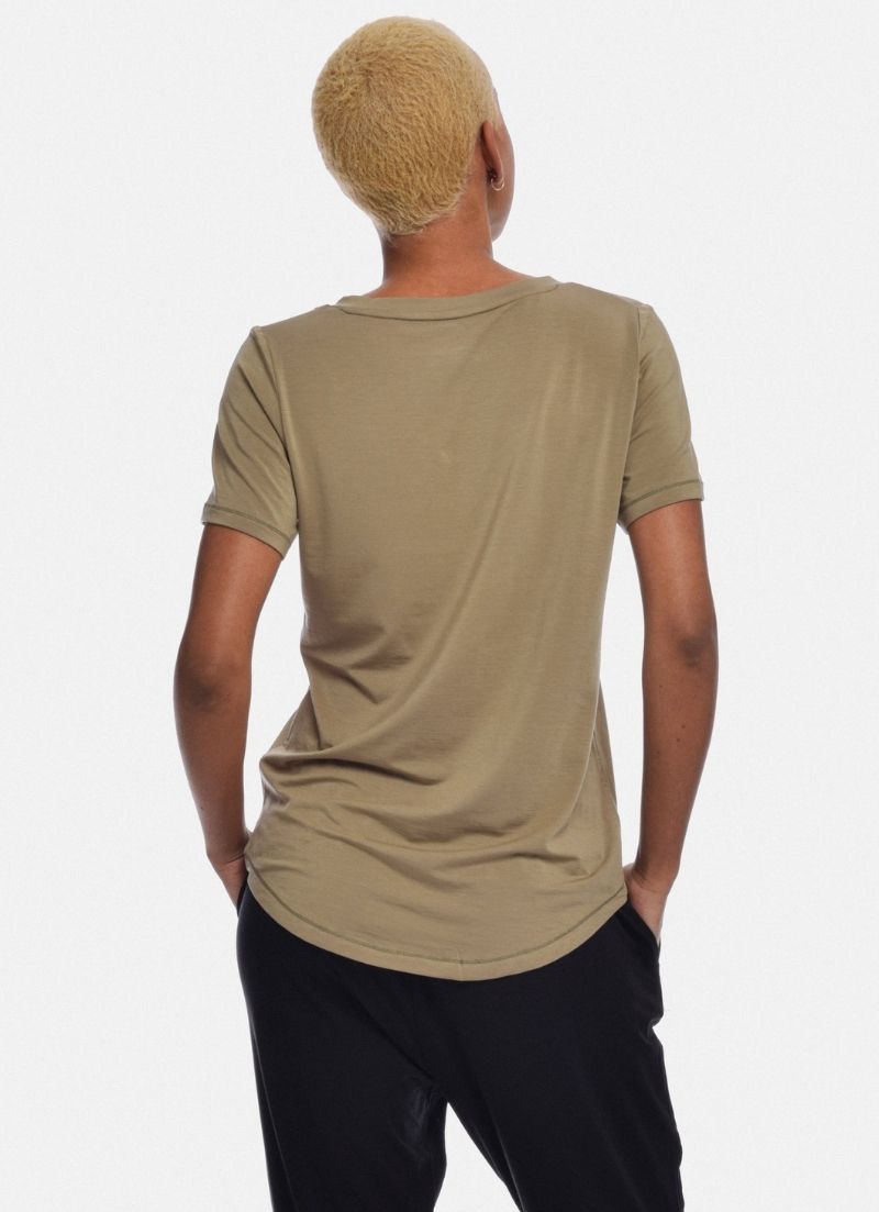 Evelyn V Neck Tee