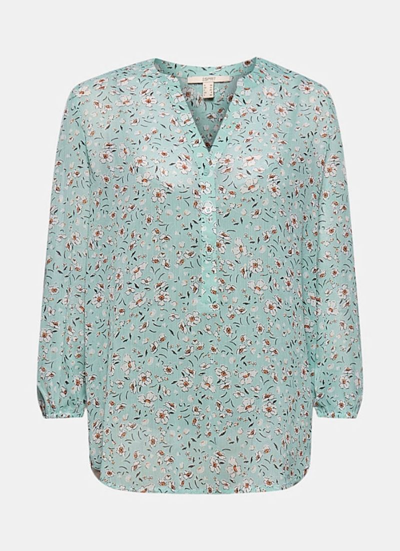 Crinkle Chiffon Blouse