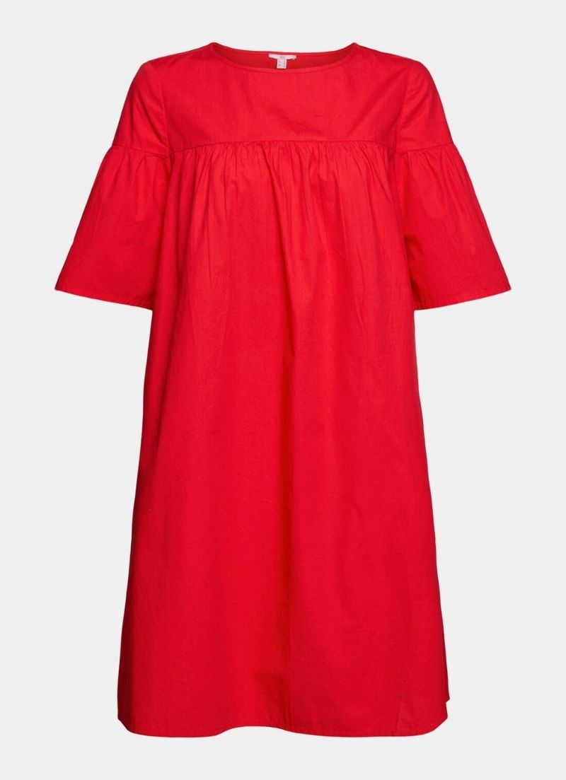 Knee Length Shirt Dress