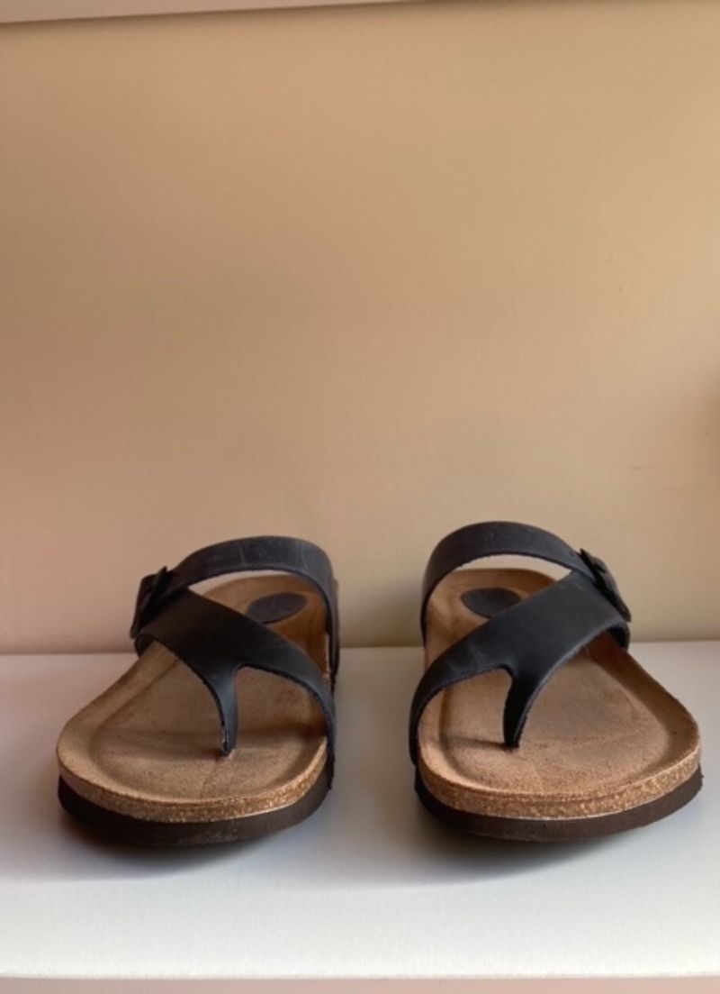 Leather Buckle Sandal
