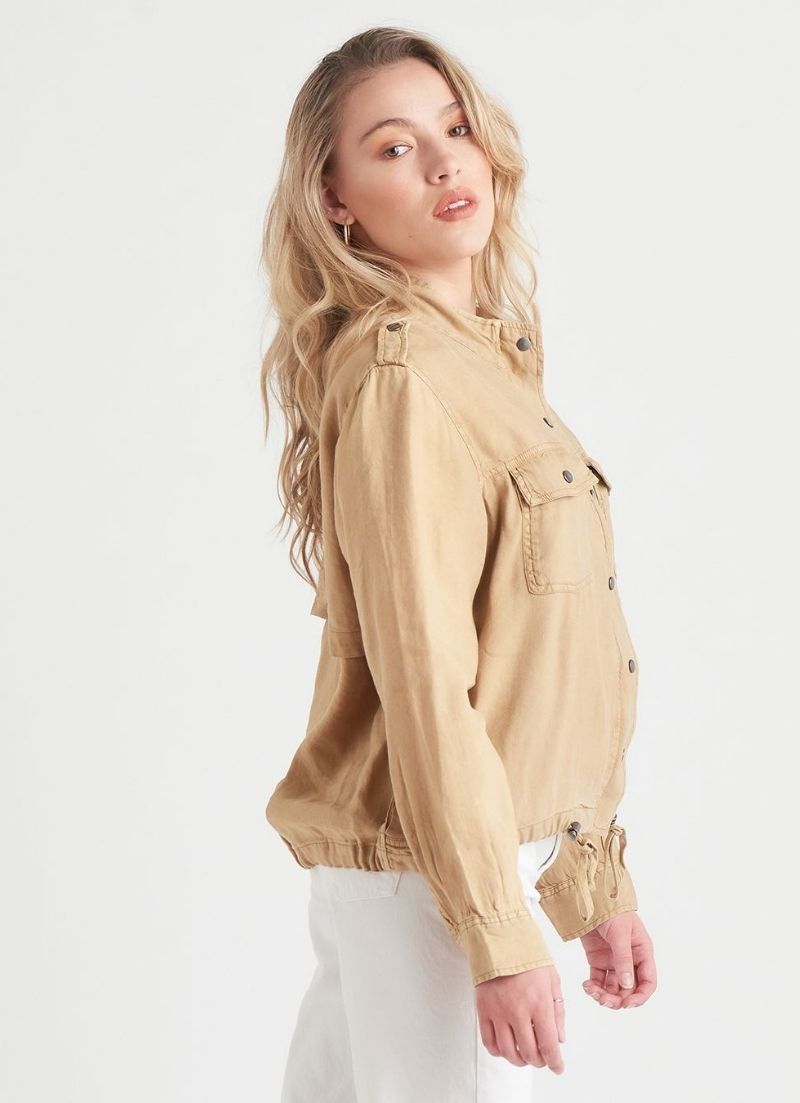 Dex - Veste en lin boutonnée