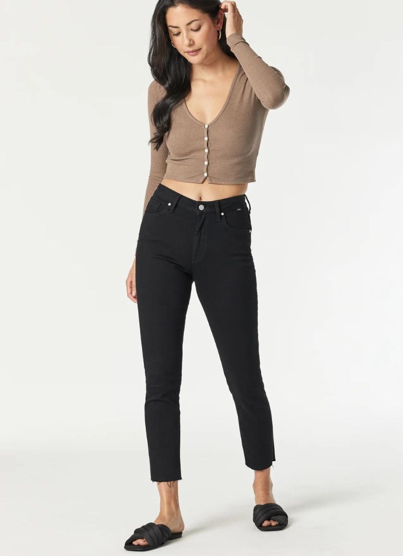 Viola High Rise Cropped Slim Straight