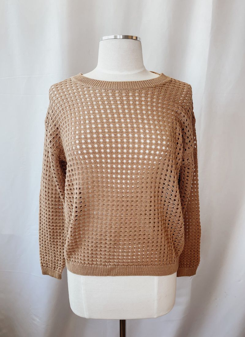 Open Knit Pullover
