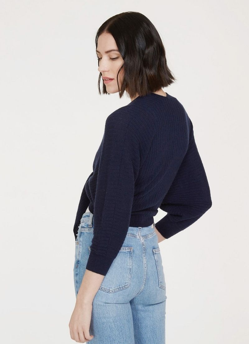 Rib Tie Front Dolman