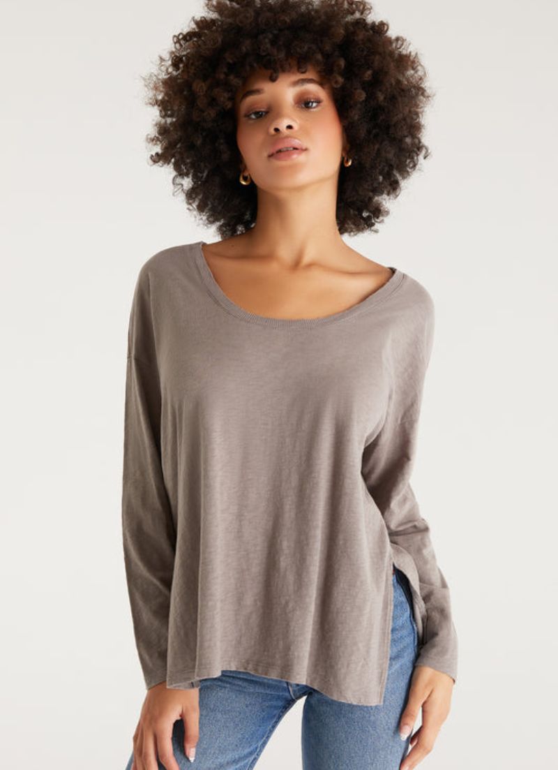 Farren Long Sleeve Slub Tee