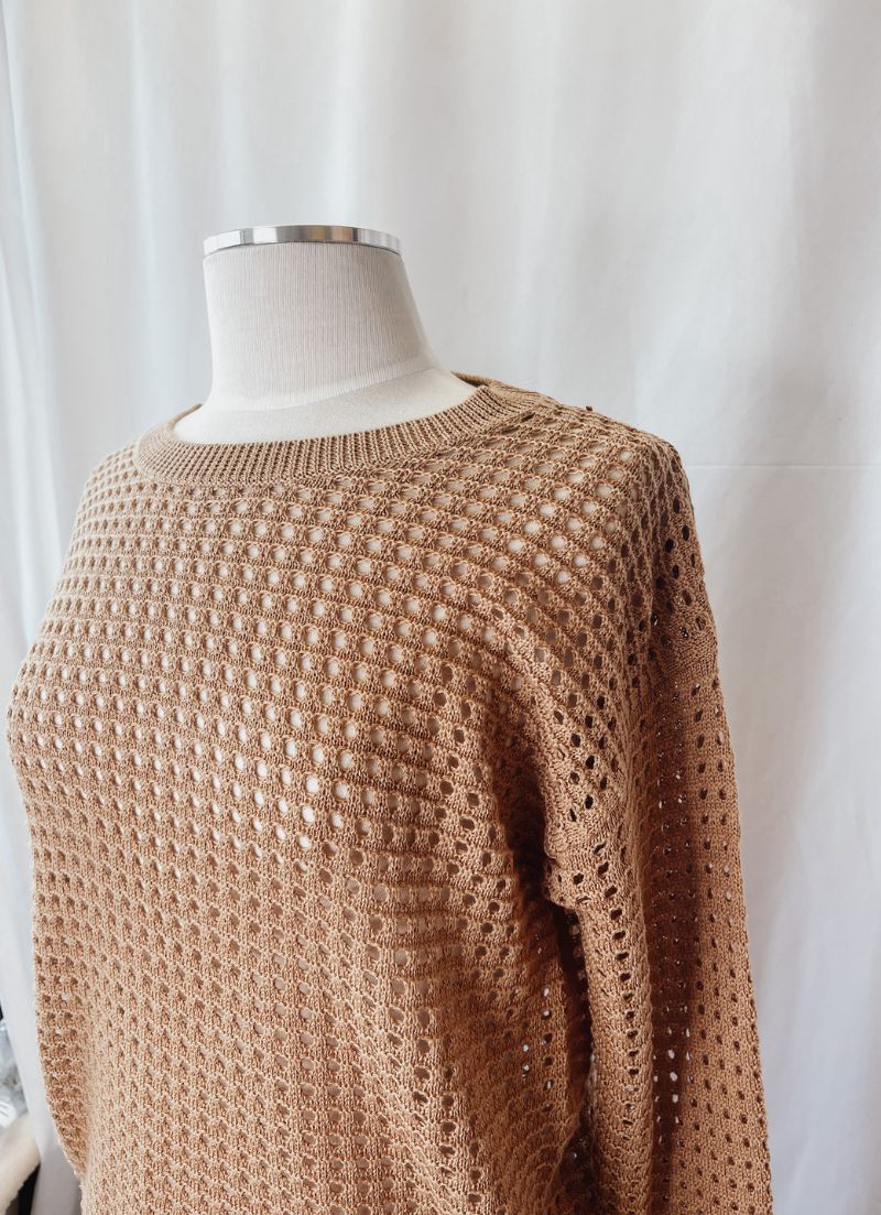 Open Knit Pullover