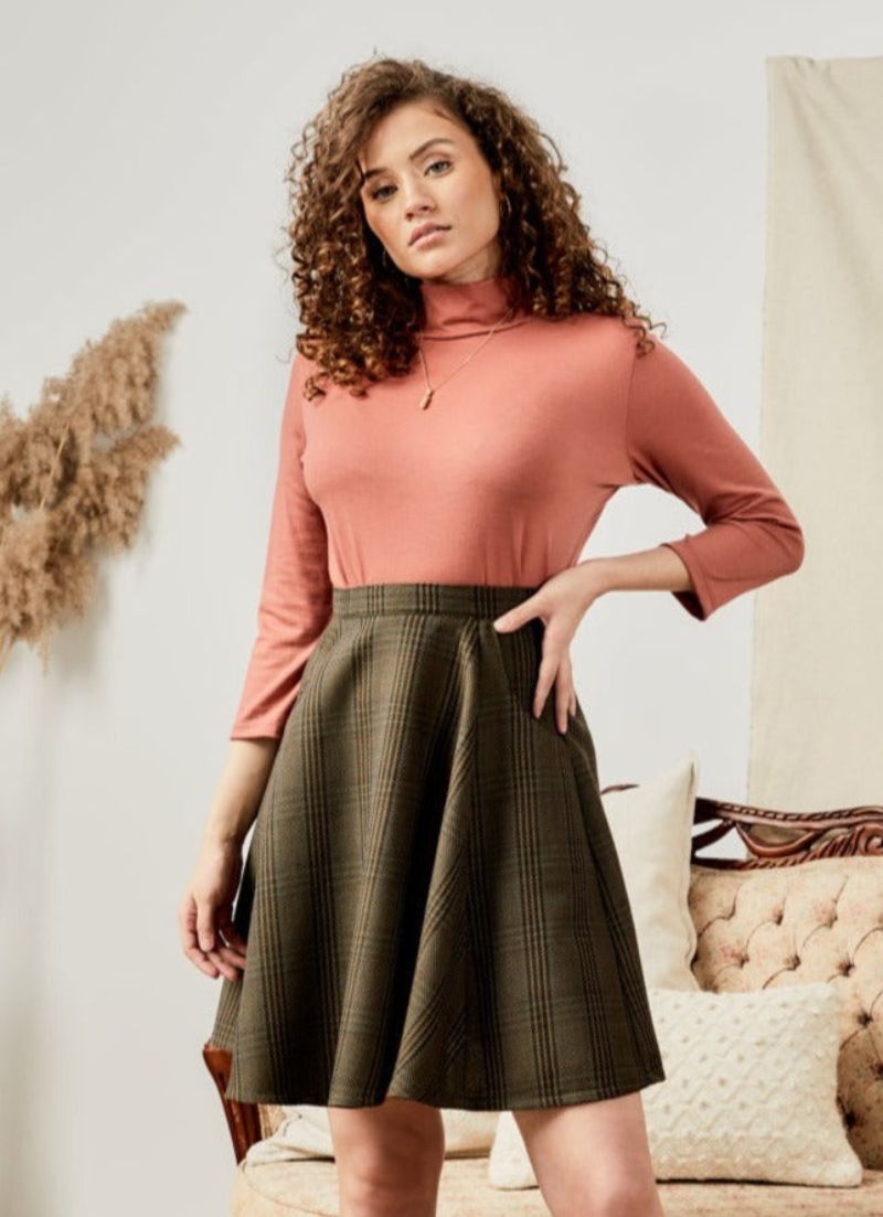 Meemoza - Jupe en laine marguerite