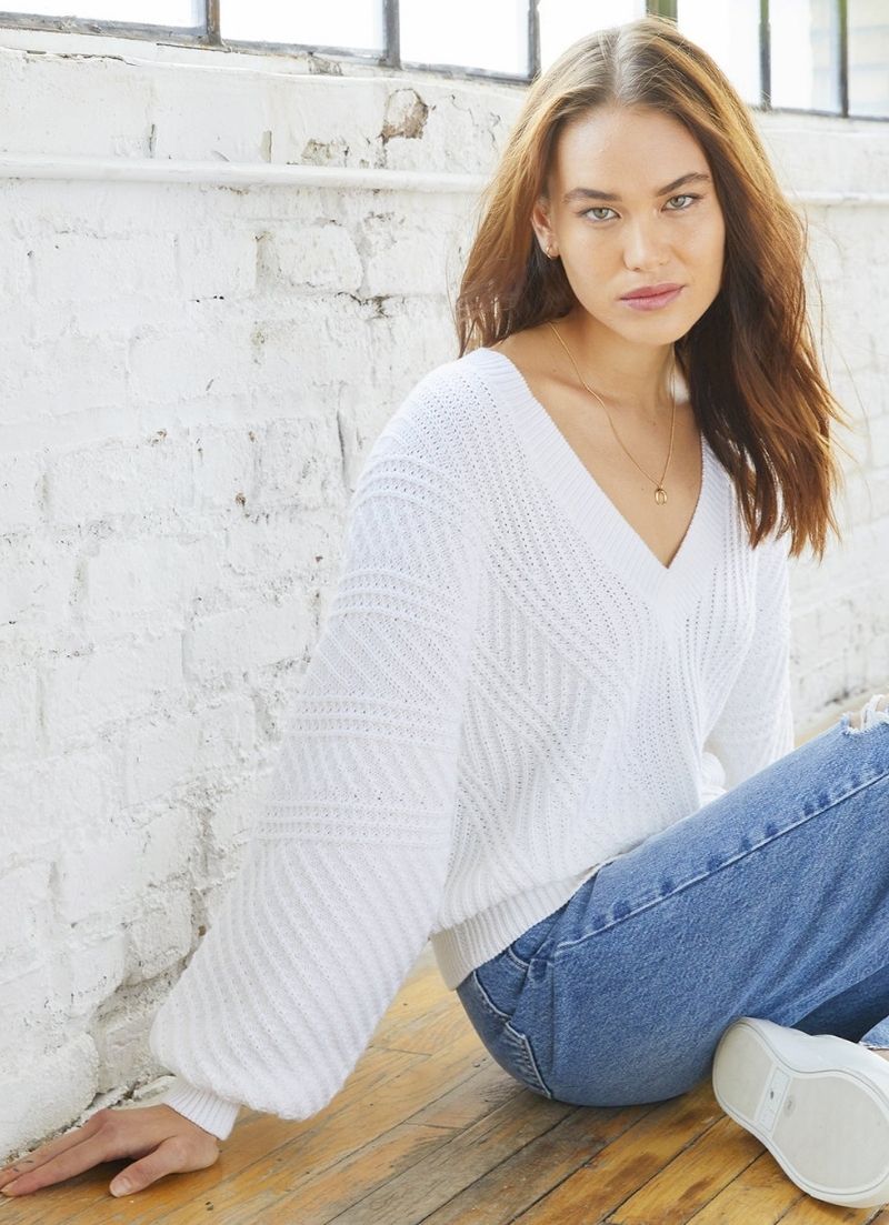 Fancy Stitch Oversize Sweater