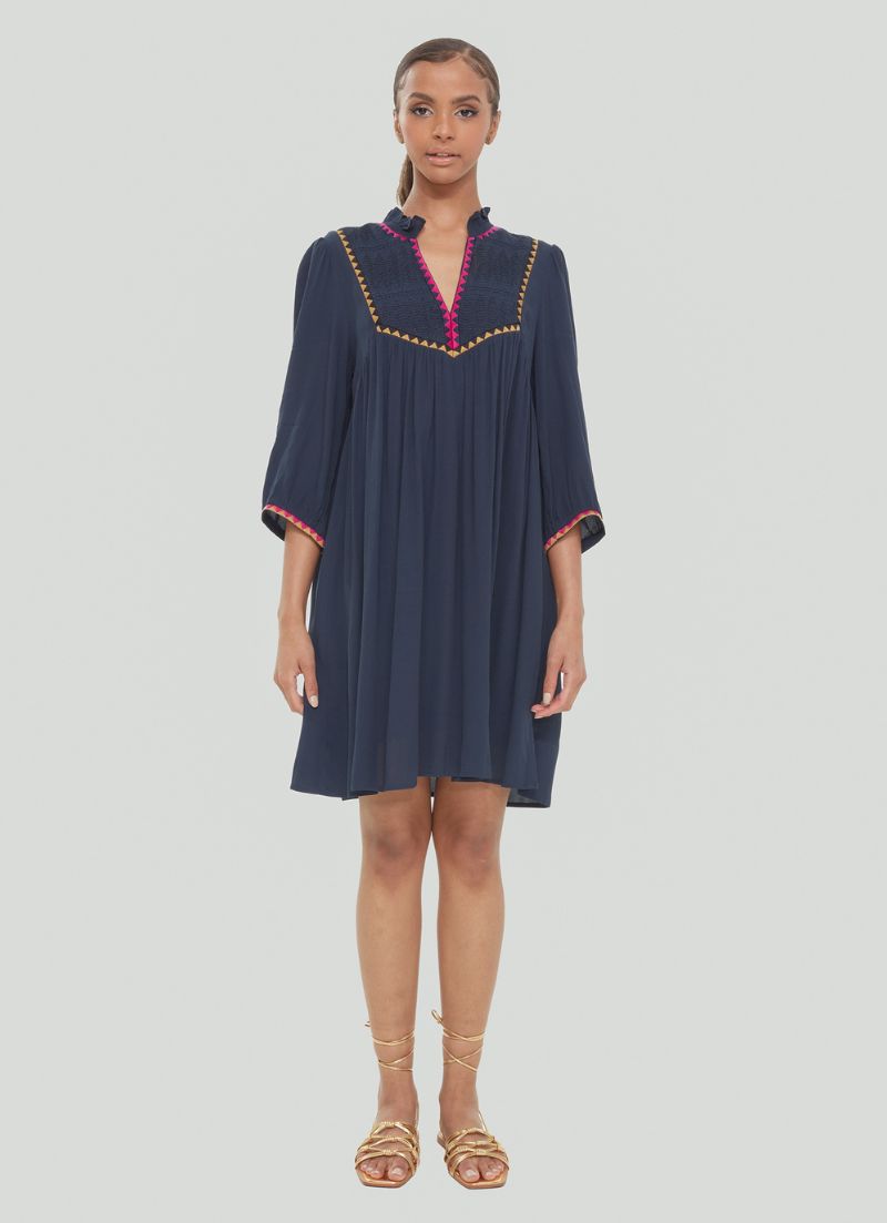 Embroidered Tunic Dress