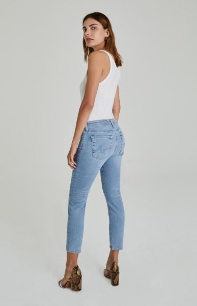 AG Jeans Women's Prima Crop Denim Light Blue 26 Years Skylight