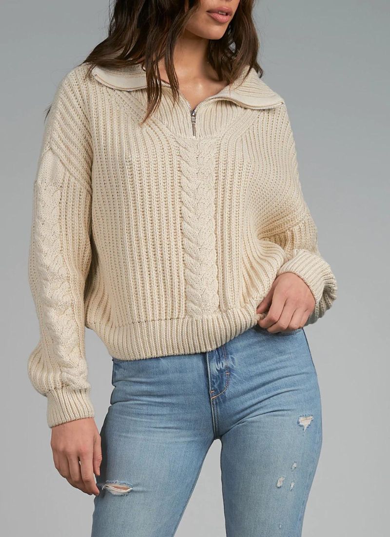 Aurora 1/2 Zip Collar Sweater
