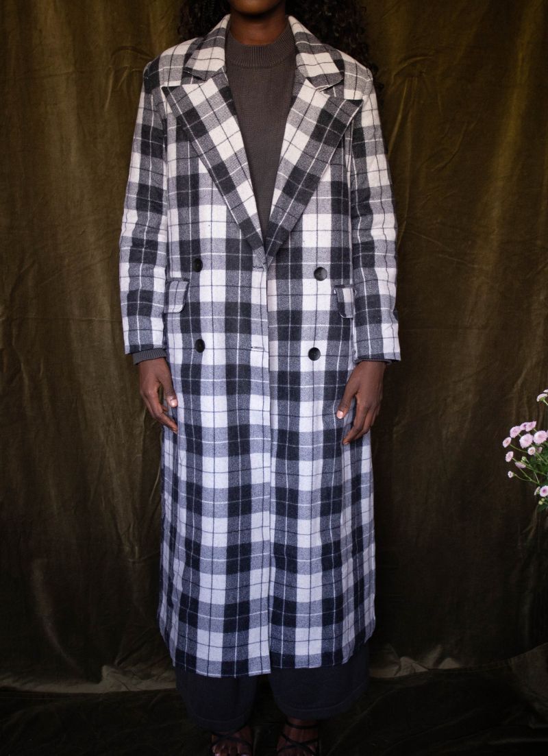 Brianna Plaid Coat