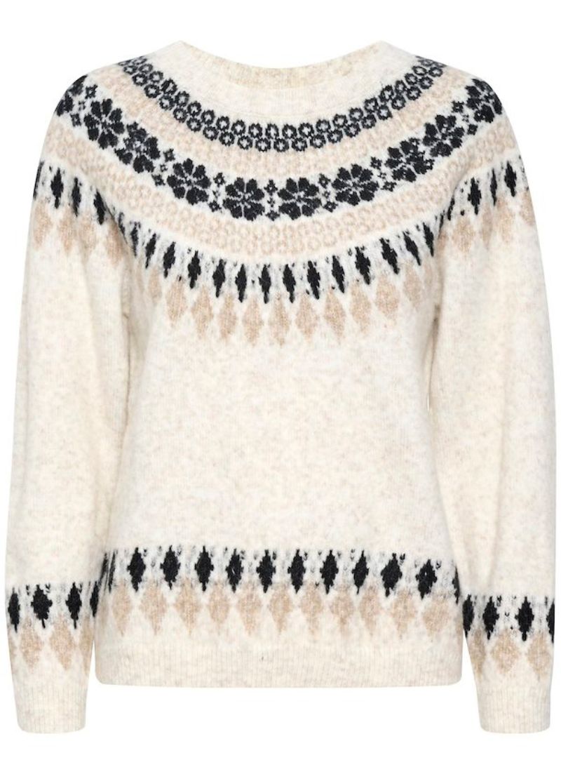 Pull en tricot cerise