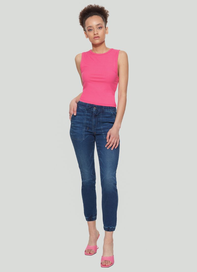 Pantalon de jogging taille haute