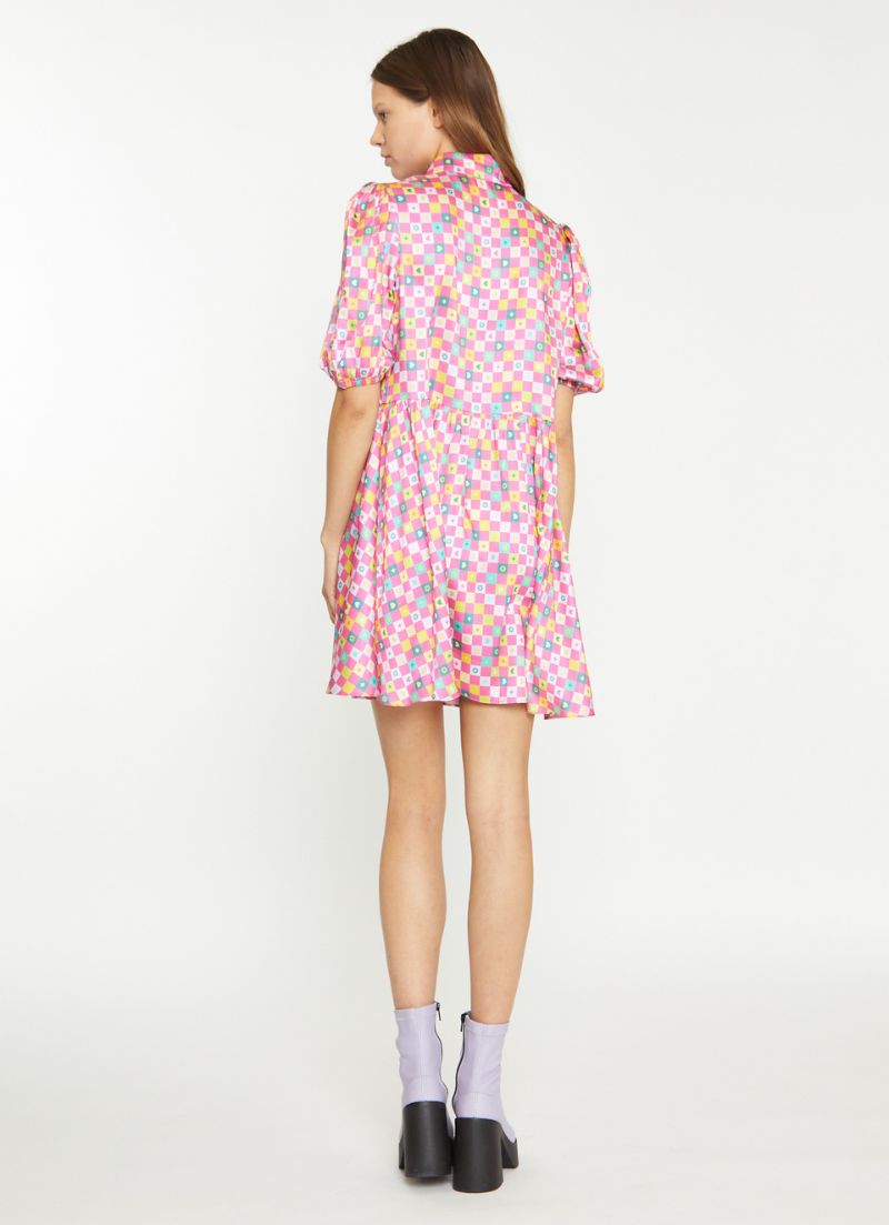 Mini-robe à col