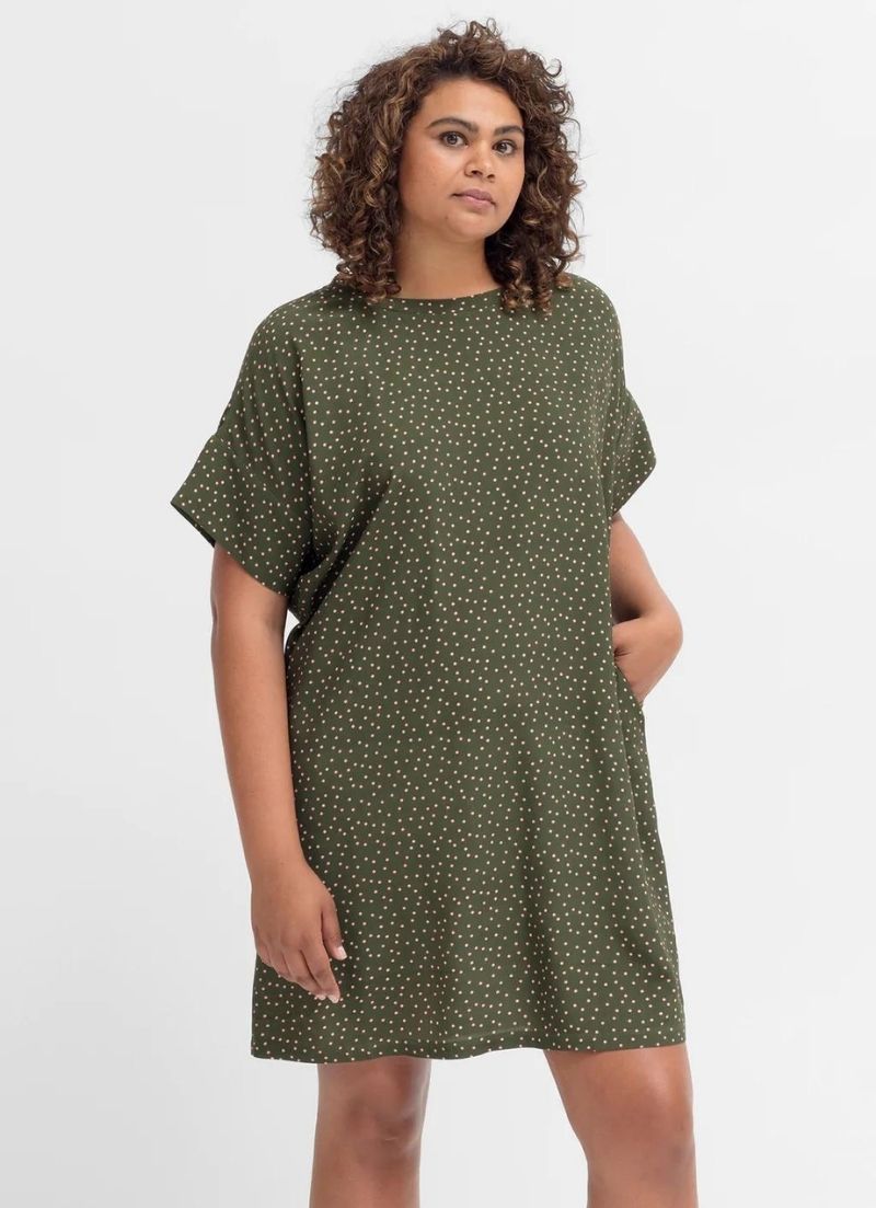 Robe t-shirt en crêpe Jorunn