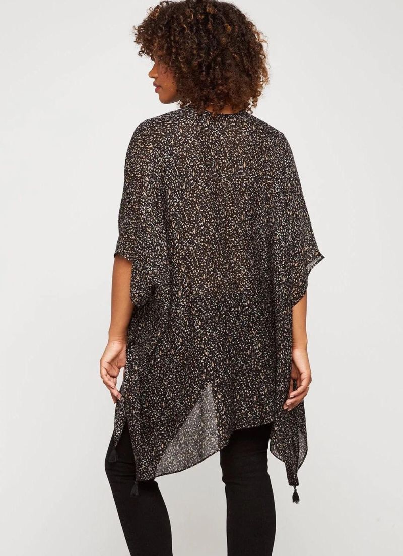 Ledger Kimono | Black Speckle
