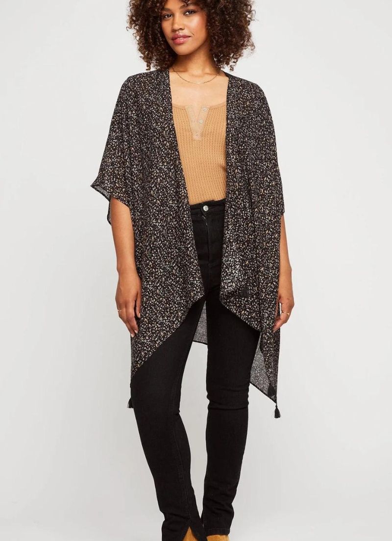 Ledger Kimono | Black Speckle