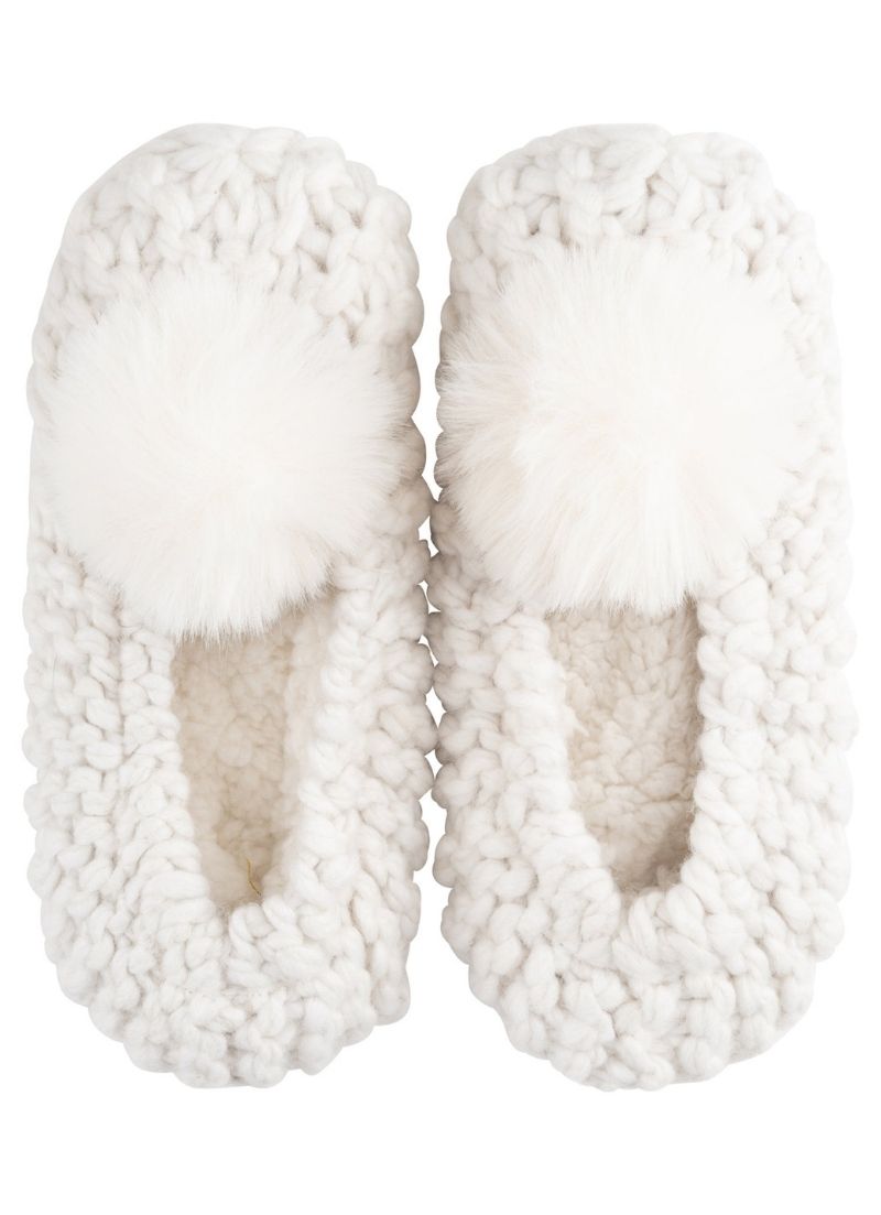 Popcorn Pom Pom Ballerina Slippers