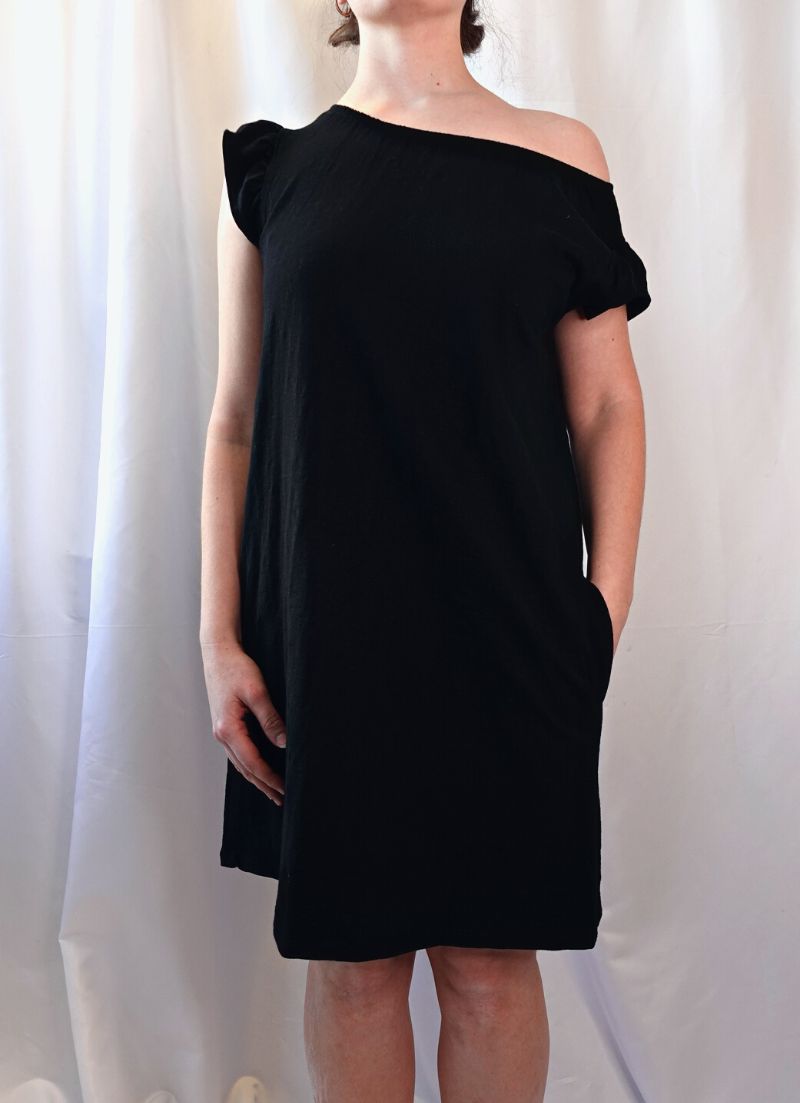 Ronnie Ruffle Cap Sleeve Dress