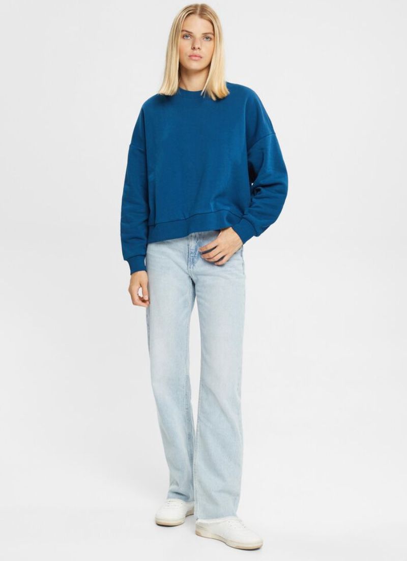 Sacha Sweatshirt With Button Placket At The Back