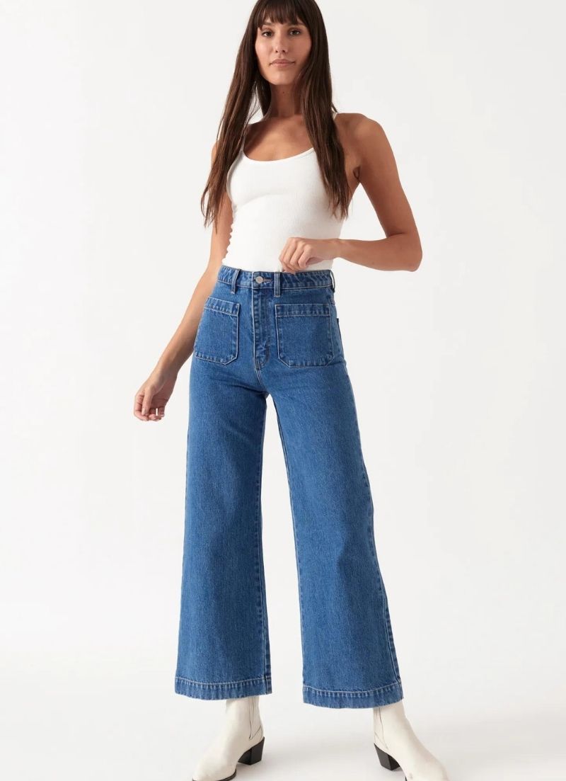 Sailor Jean High Rise Wide Leg