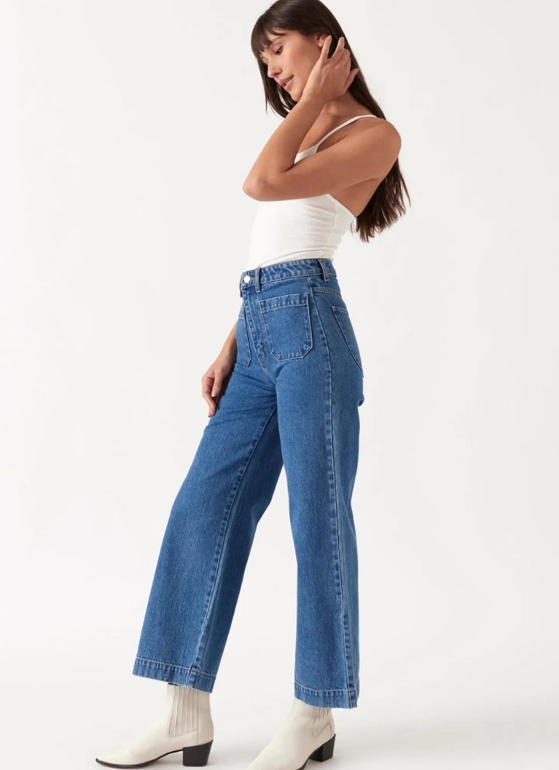 Sailor Jean High Rise Wide Leg