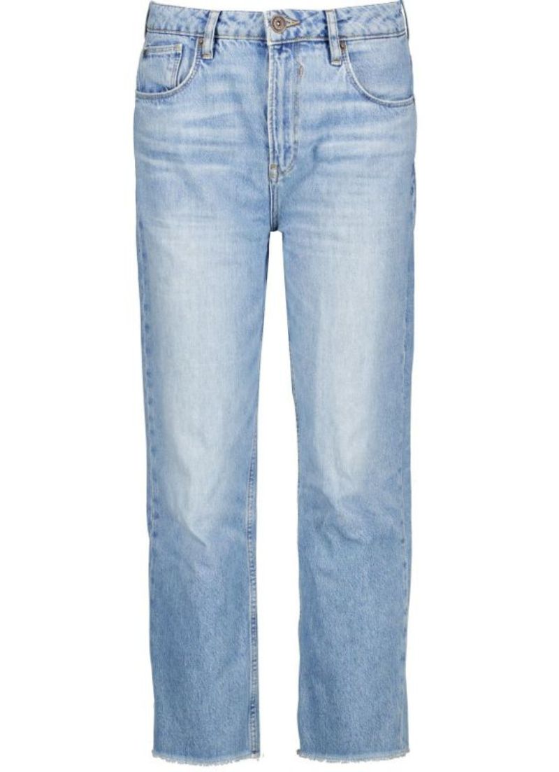 Straight Jeans Ragged Denim