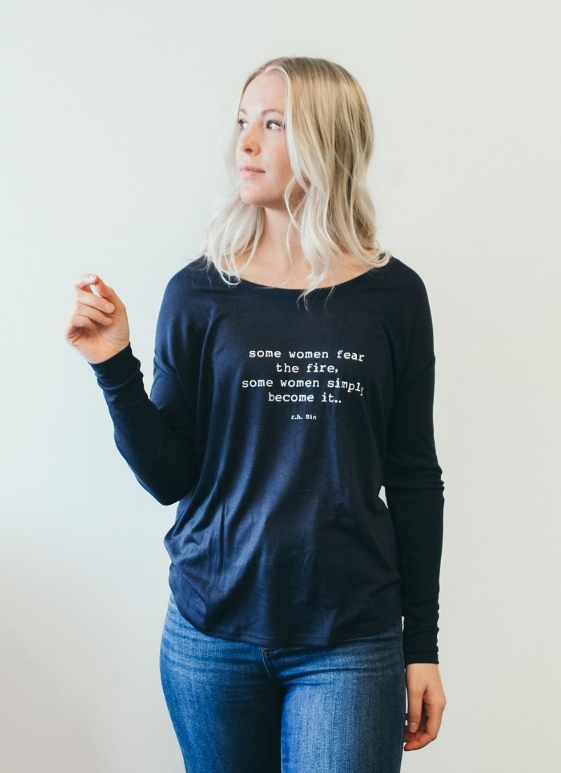 Om & Ah - T-shirt à manches longues Fire