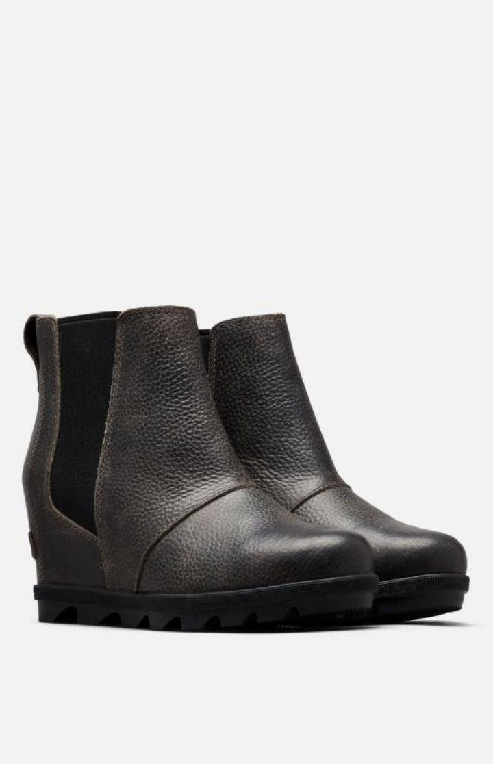 Women's Sorel Waterproof Joan of Arctic Wedge II Chelsea Quarry