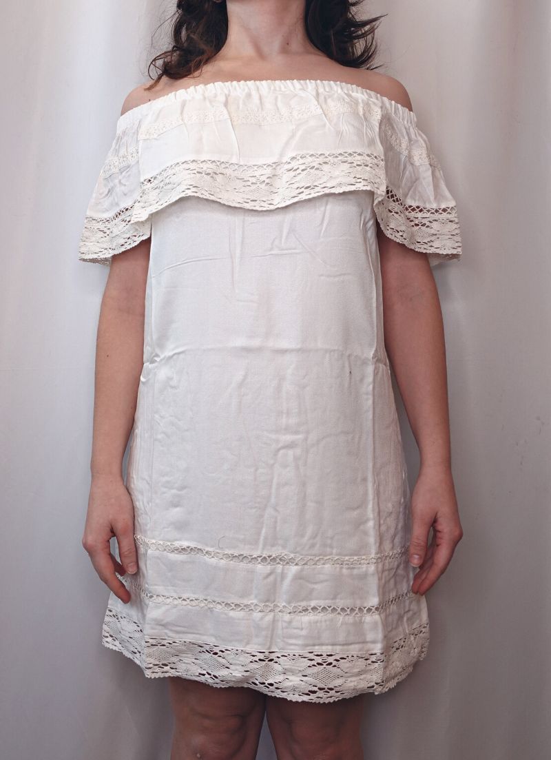 Off-the Shoulder Crochet Dress