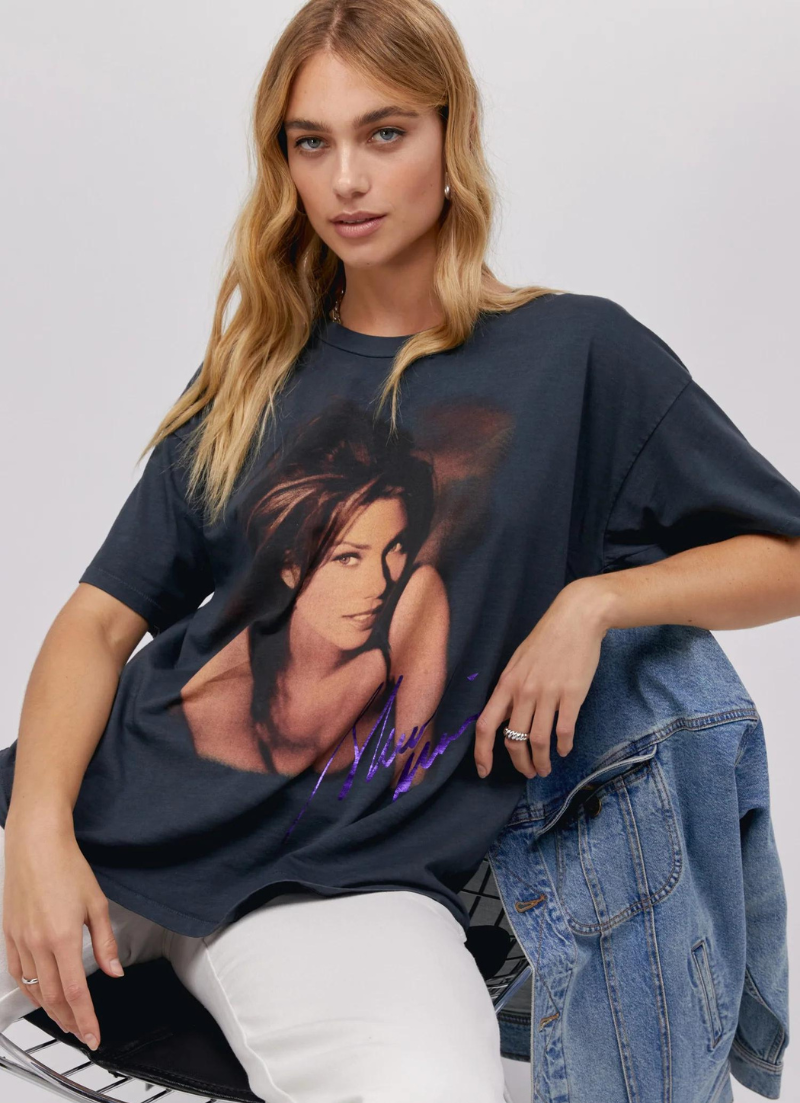 Shania Twain Come On sur le t-shirt Tour Merch 1988
