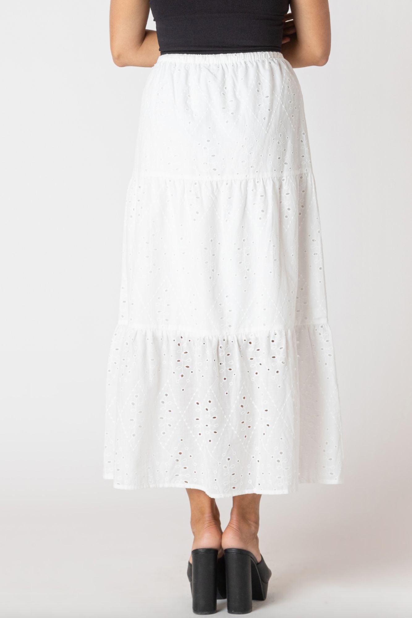 Zoe Eyelet Skirt