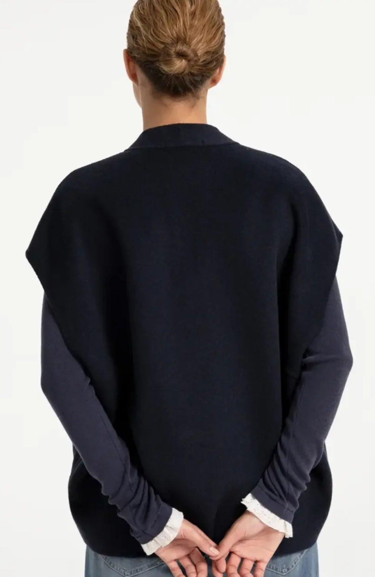 Oversized Wool Mix Vest