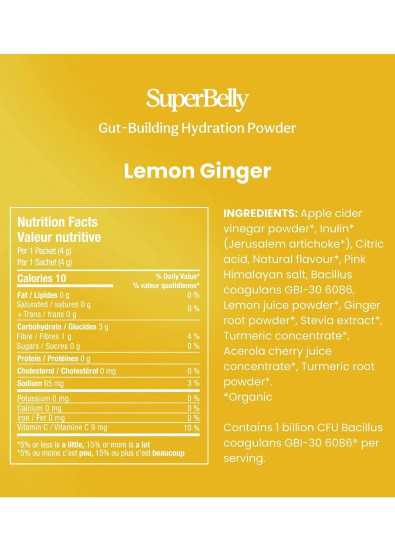 SuperBelly Lemon Ginger