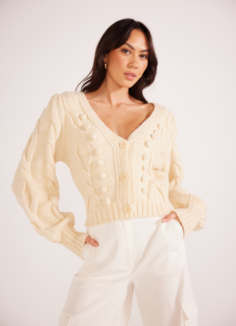 Myrtle Cable Knit Cardigan