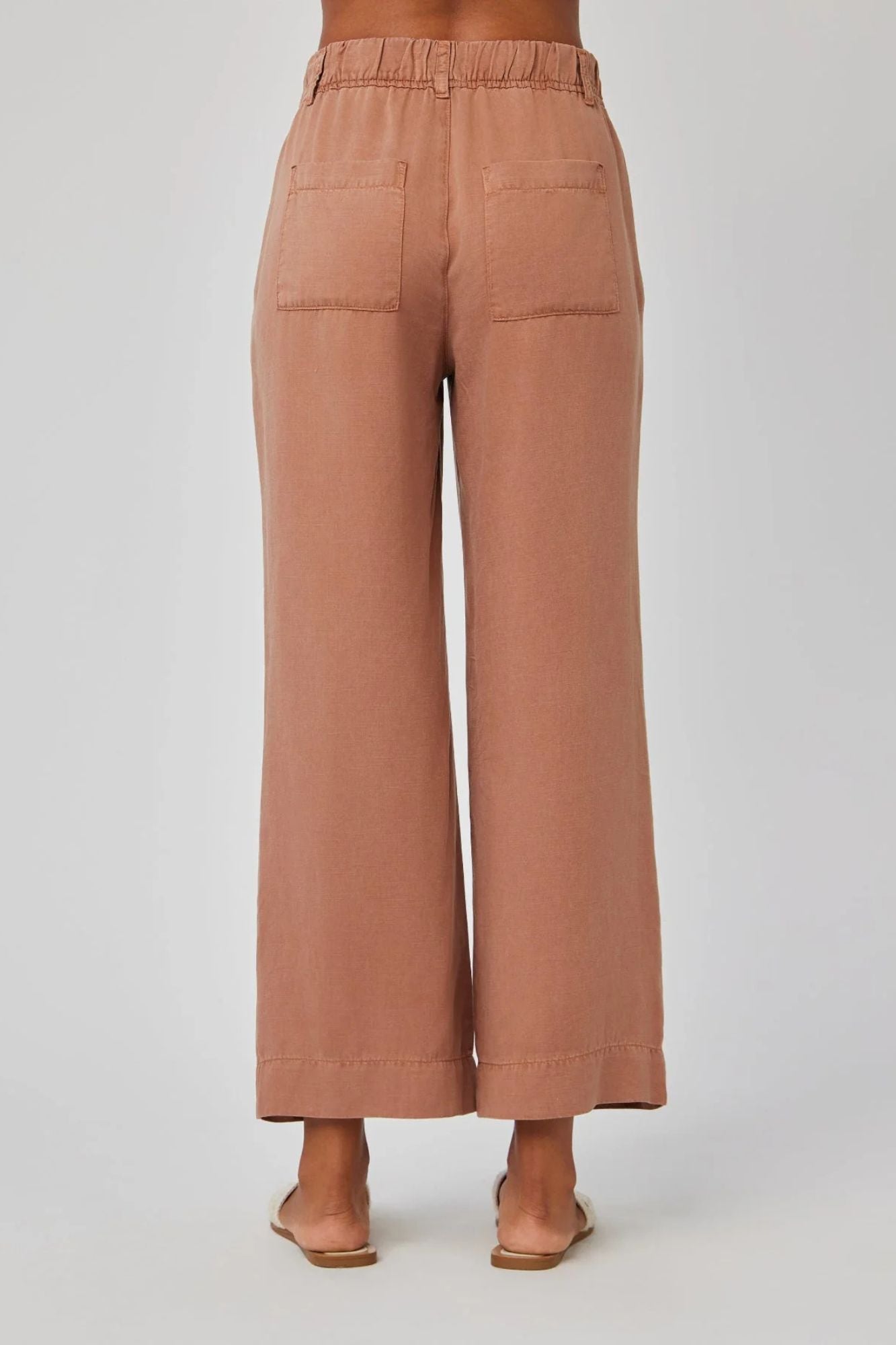 Marina Pleated Wide Leg Ankle Pant