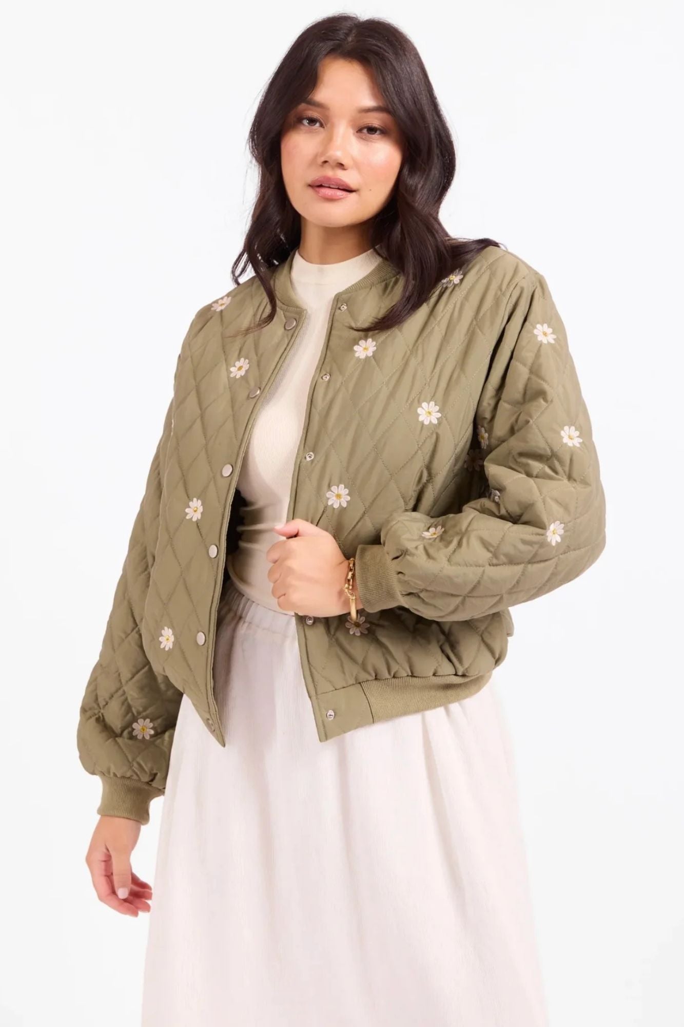 Painted Wish Quilted Embroidered Jacket