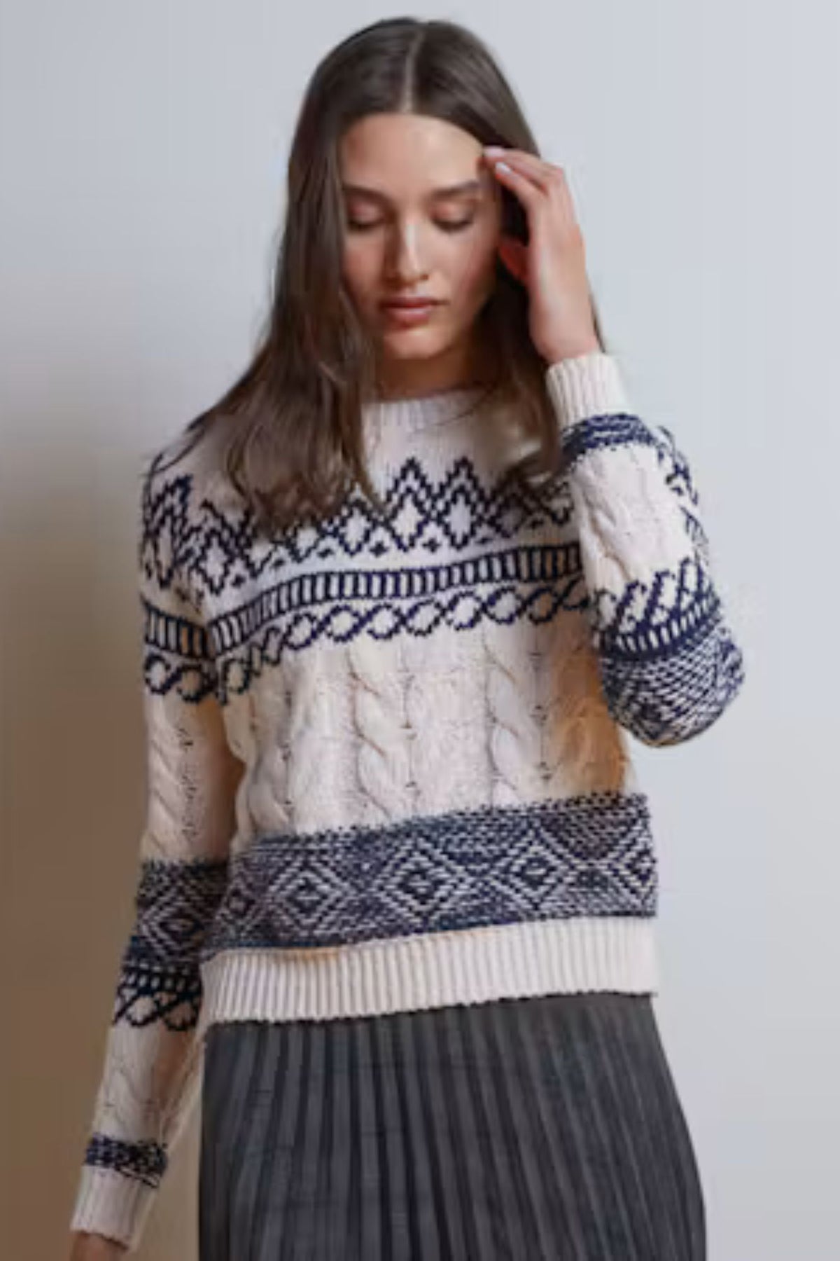 Fair Isle Cable Crew