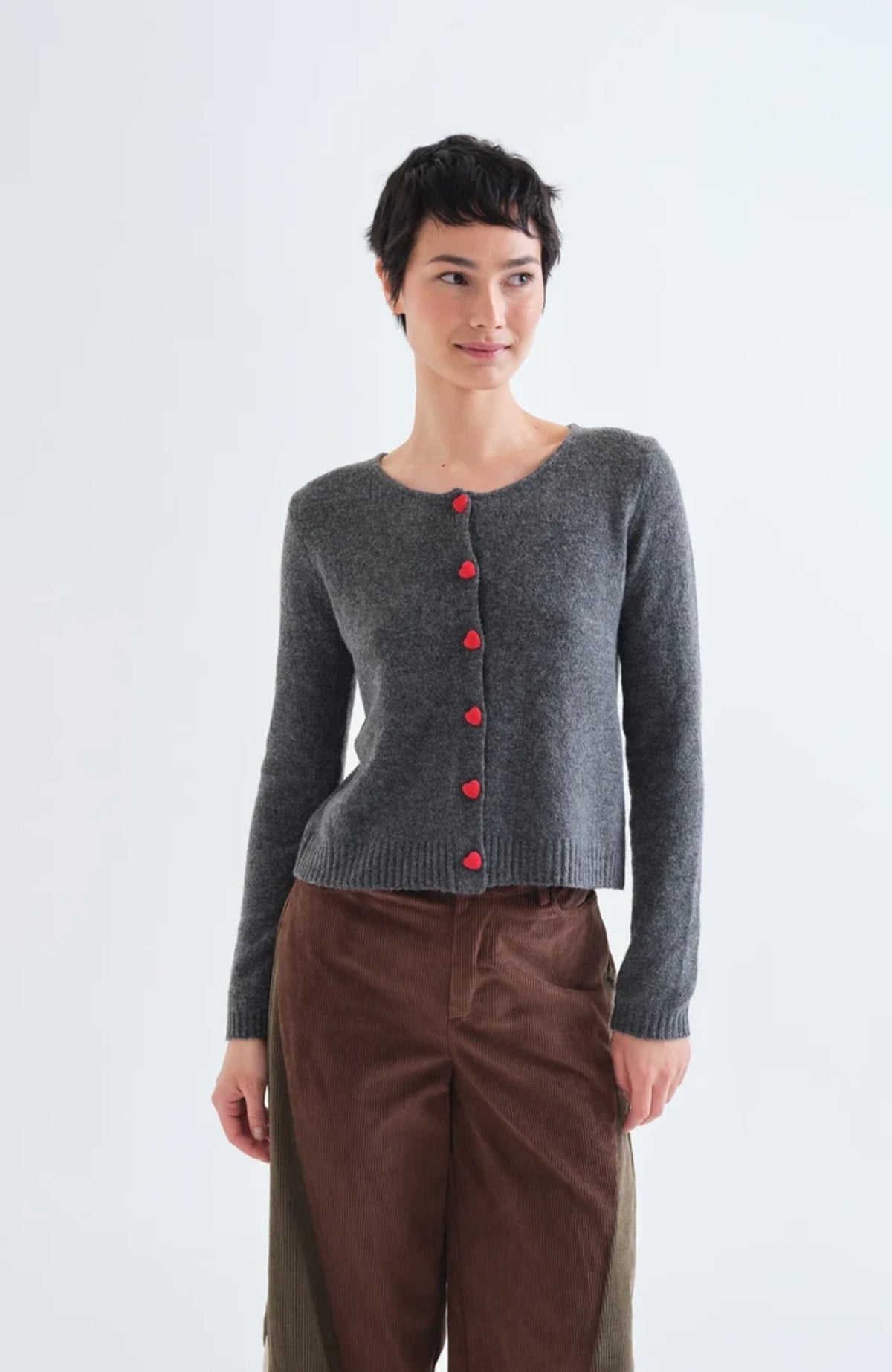Heart Button Cardigan