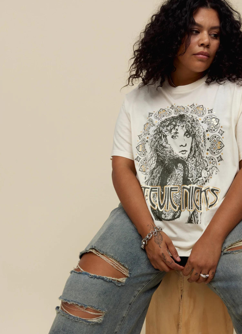 T-shirt métallisé Stevie Nicks 