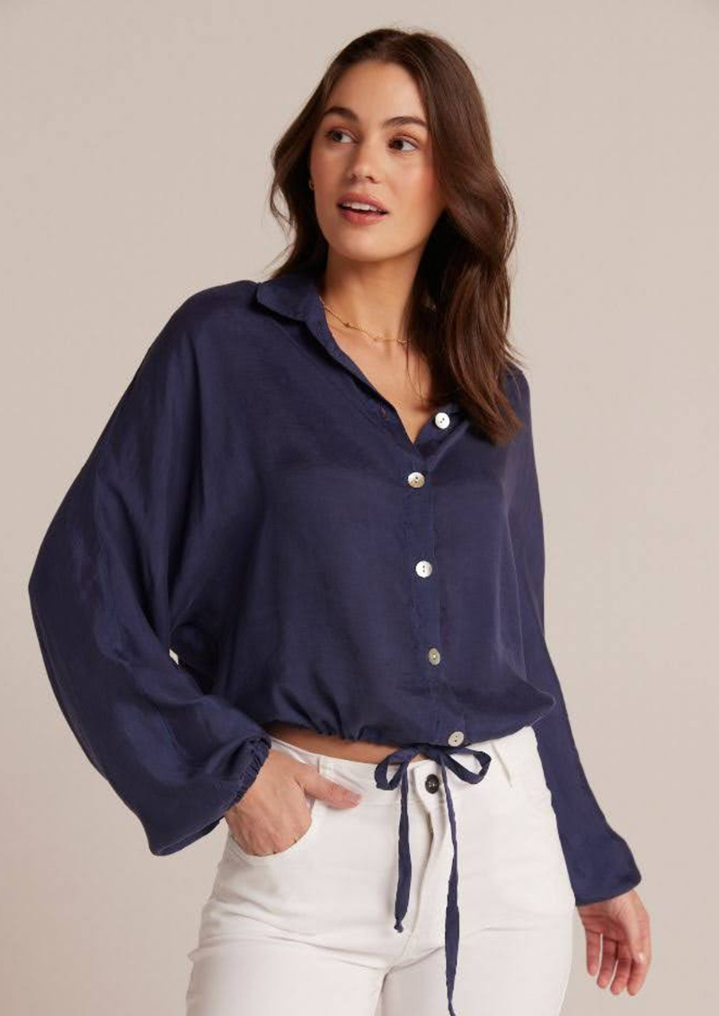 Chemise à taille avec cordon de serrage Drew