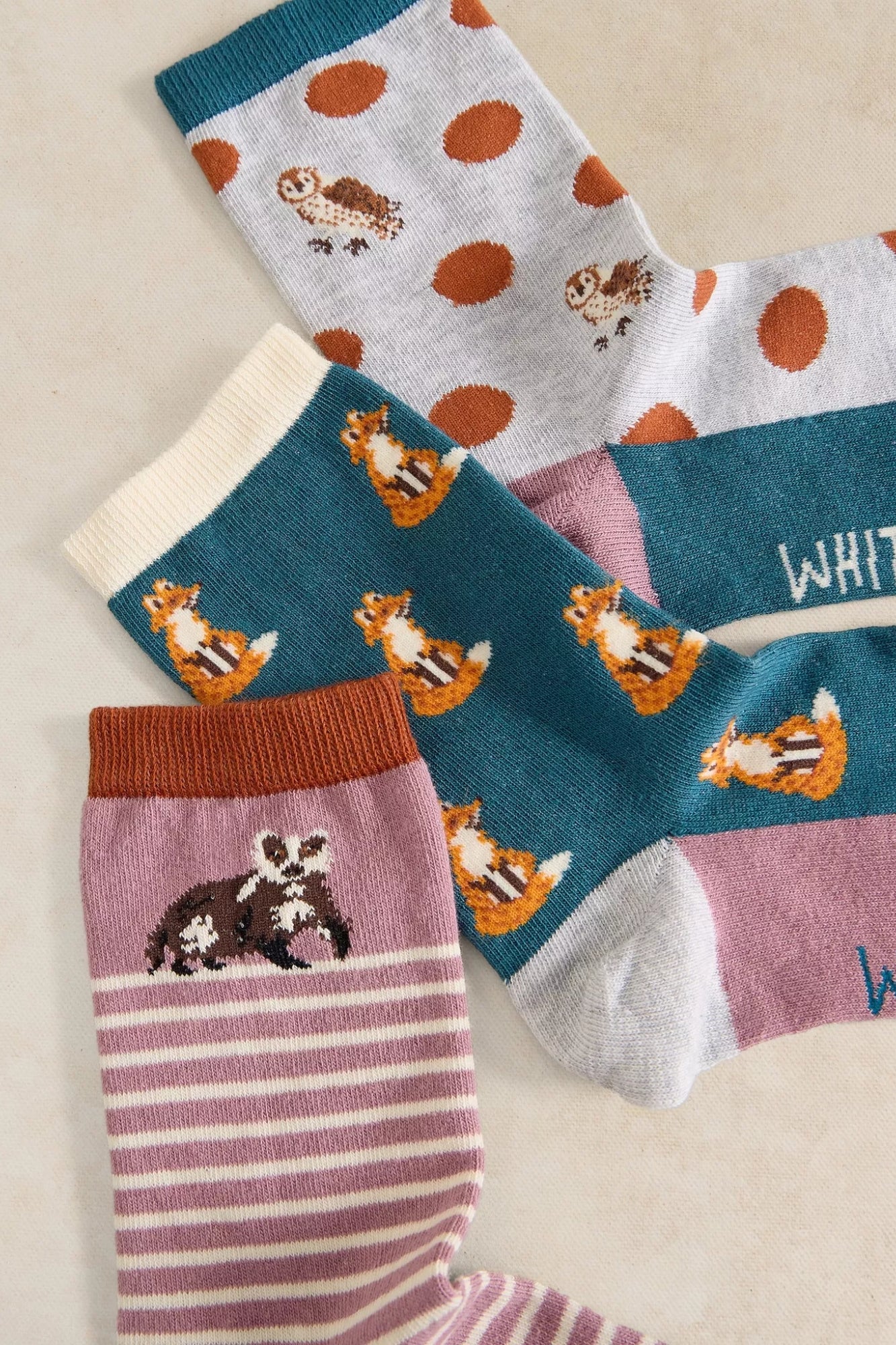 Woodland Animal Socks